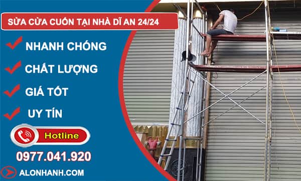 Thợ sửa cửa cuốn Dĩ An