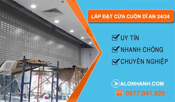 Lắp đặt cửa cuốn Dĩ An