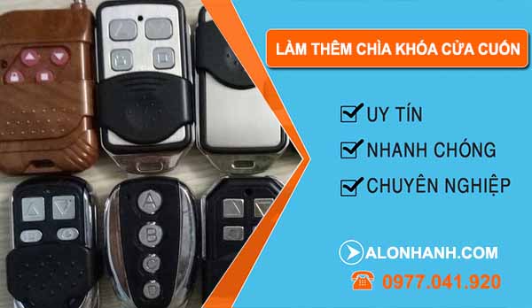 Dịch vụ làm thêm chìa khóa cửa cuốn