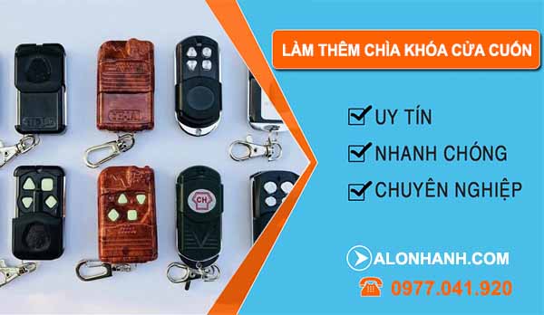 Làm thêm chìa khóa cửa cuốn