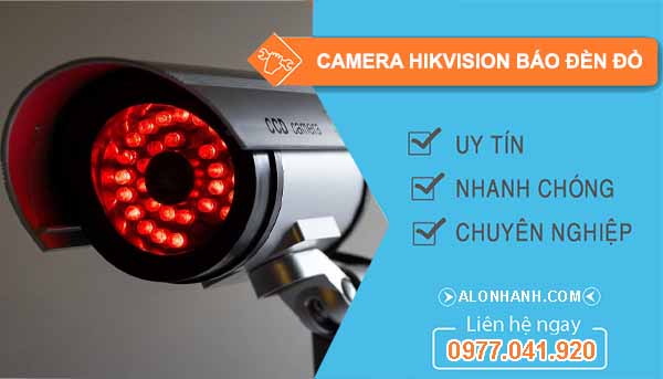 camera hikvision báo đèn đỏ