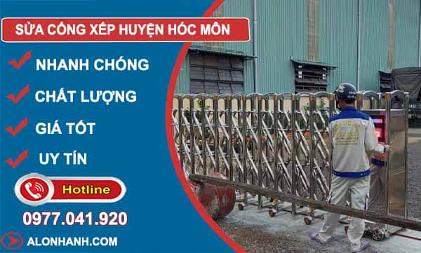 dịch vụ sửa cổng xếp huyện hóc môn