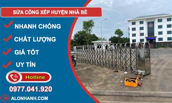 dịch vụ sửa cổng xếp huyện nhà bè
