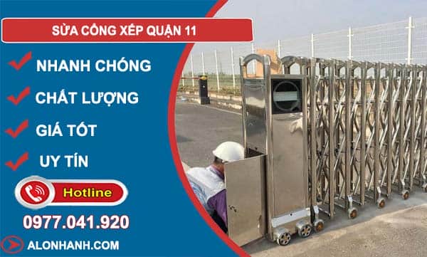 dịch vụ sửa cổng xếp quận 11