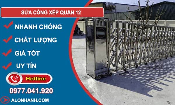dịch vụ sửa cổng xếp quận 12