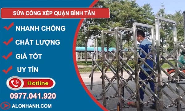 dịch vụ sửa cổng xếp quận bình tân