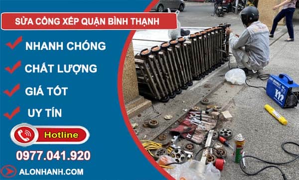 dịch vụ sửa cổng xếp quận bình thạnh