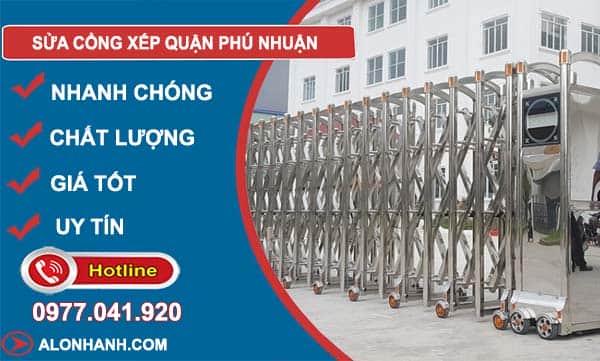 dịch vụ sửa cổng xếp quận phú nhuận