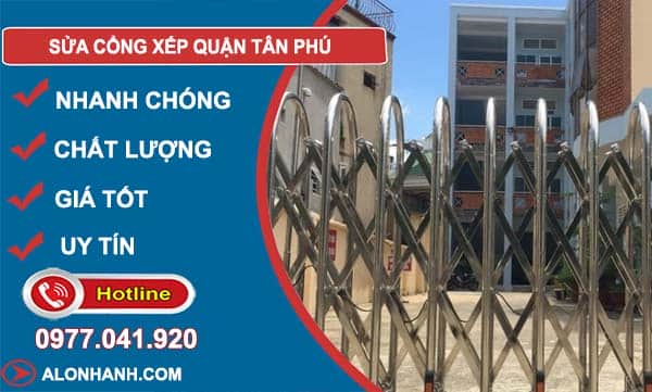 dịch vụ sửa cổng xếp quận tân phú