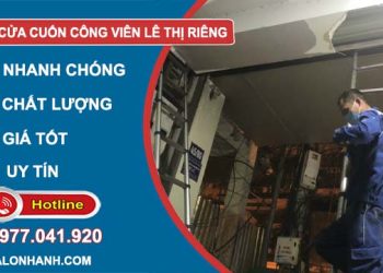 dịch vụ sửa cửa cuốn công viên lê thị riêng