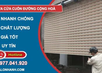 dịch vụ sửa cửa cuốn đường cộng hoà