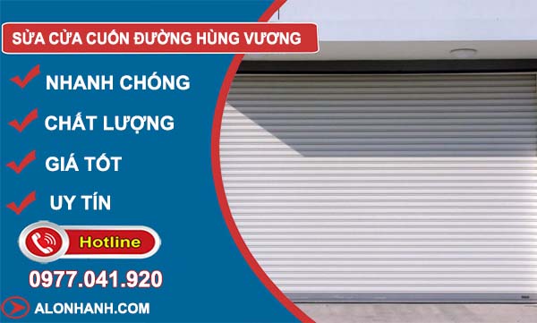 dịch vụ sửa cửa cuốn đường hùng vương