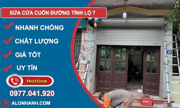 dịch vụ sửa cửa cuốn đường tỉnh lộ 7
