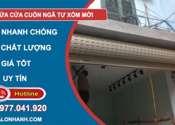 dịch vụ sửa cửa cuốn ngã tư xóm mới