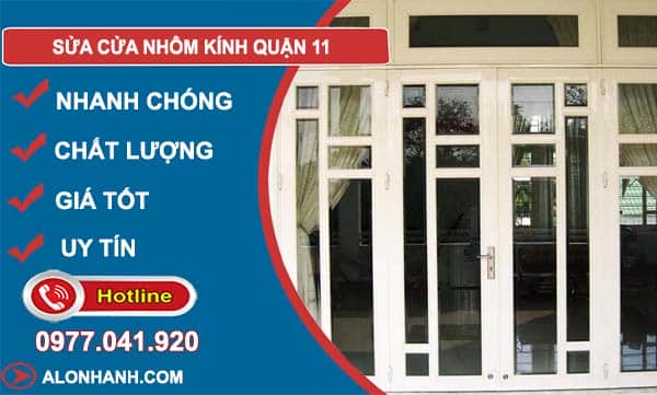 dịch vụ sửa cửa nhôm kính quận 11