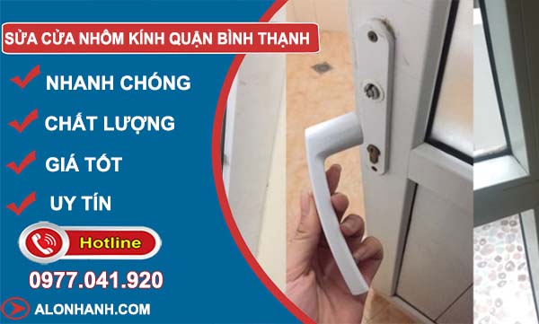 dịch vụ sửa cửa nhôm kính quận bình thạnh