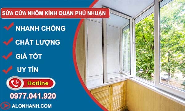dịch vụ sửa cửa nhôm kính quận phú nhuận