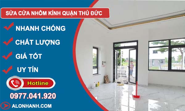 dịch vụ sửa cửa nhôm kính quận thủ đức