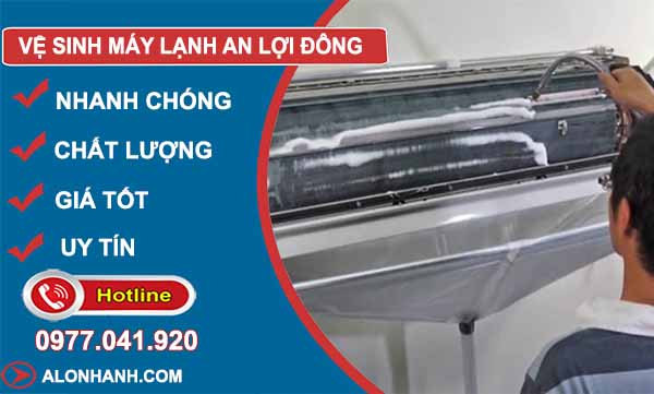 dịch vụ vệ sinh máy lạnh an lợi đông