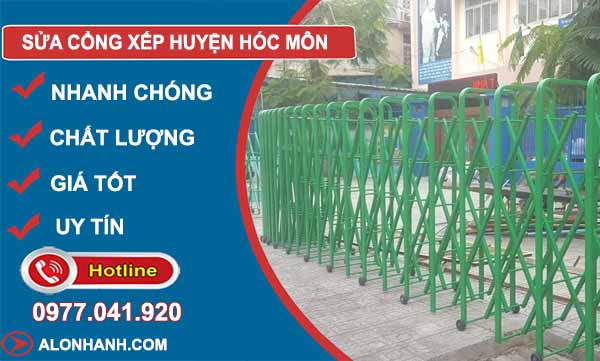 sửa cổng xếp huyện hóc môn
