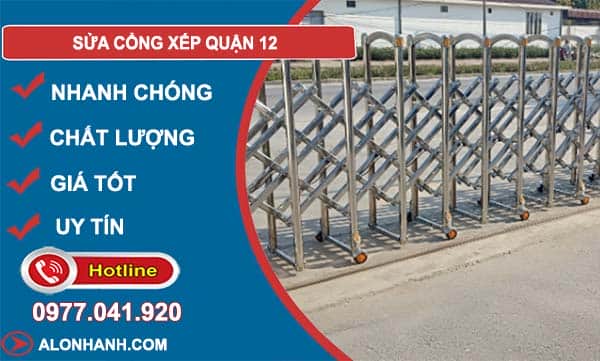 sửa cổng xếp quận 12