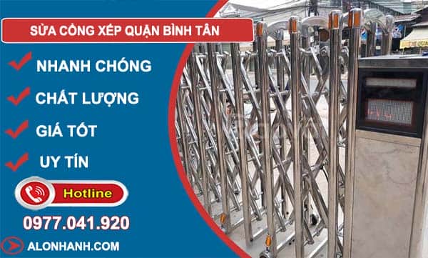 sửa cổng xếp quận bình tân