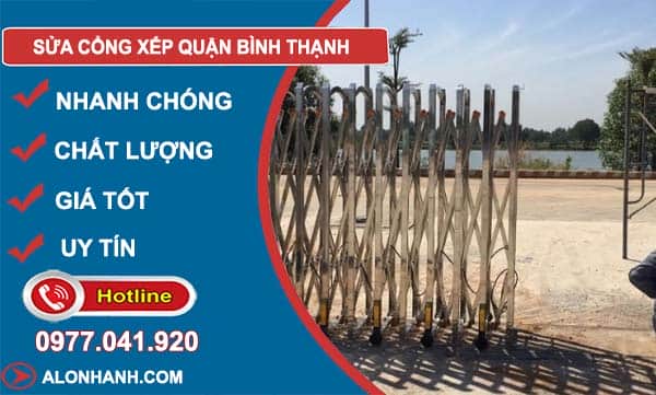 sửa cổng xếp quận bình thạnh
