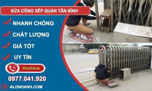 sửa cổng xếp quận tân bình