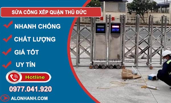 sửa cổng xếp quận thủ đức
