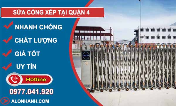 Sửa Cổng Xếp Tại Nhà Quận 4