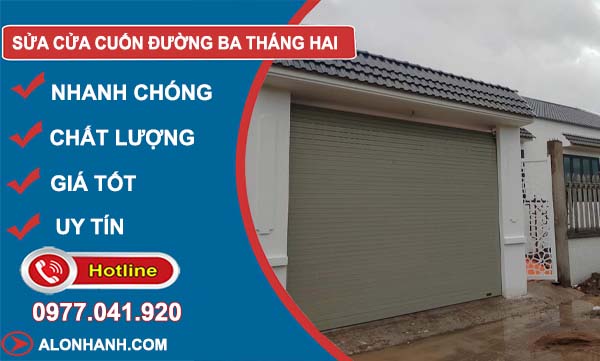 sửa cửa cuốn đường ba tháng hai