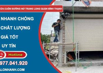 Sửa cửa cuốn đường Nơ Trang Long Bình Thạnh