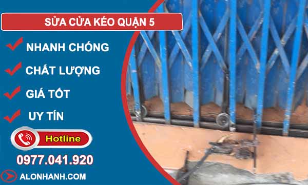 sửa cửa kéo quận 5