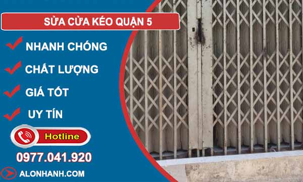 sửa cửa kéo quận 5
