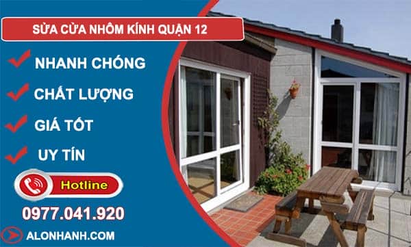 sửa cửa nhôm kính quận 12