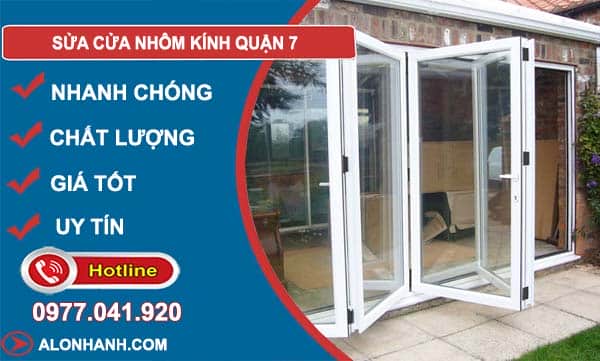 sửa cửa nhôm kính quận 7