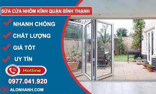sửa cửa nhôm kính quận bình thạnh