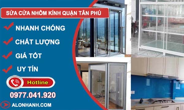 sửa cửa kính quận tân phú