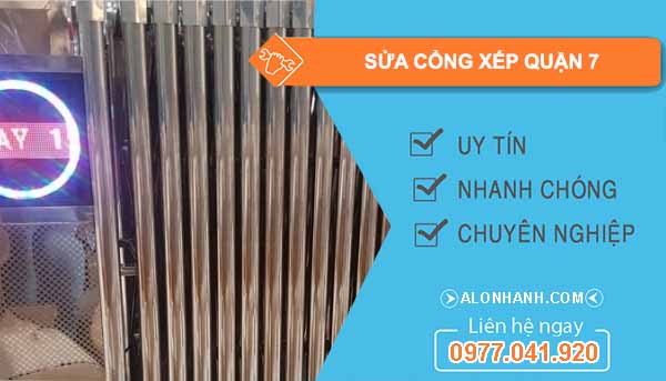Thợ sửa cổng xếp quận 7