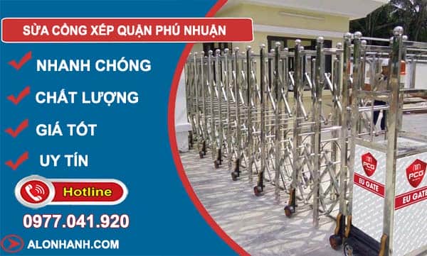 thợ sửa cổng xếp quận phú nhuận