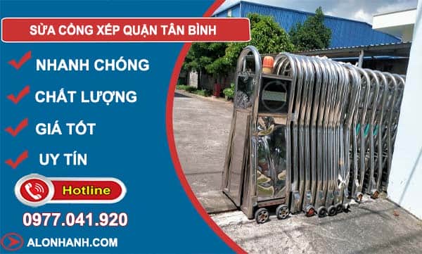 thợ sửa cổng xếp quận tân bình