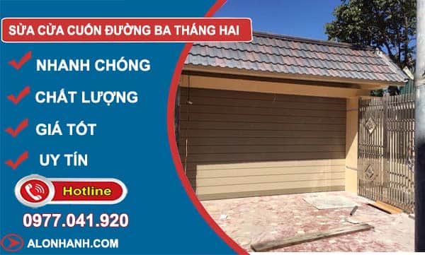 thợ sửa cửa cuốn đường ba tháng hai