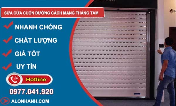 thợ sửa cửa cuốn đường cách mạng tháng tám