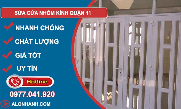 thợ sửa cửa nhôm kính quận 11