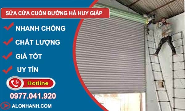 dịch vụ sửa cửa cuốn đường hà huy giáp