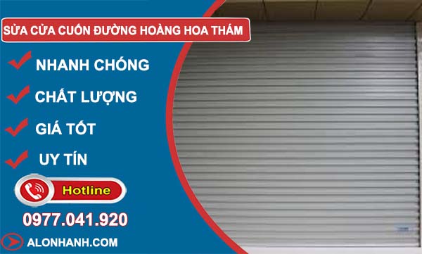 dịch vụ sửa cửa cuốn đường hoàng hoa thám