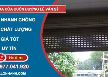 dịch vụ sửa cửa cuốn đường lê văn sỹ