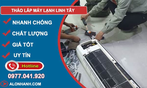 dịch vụ tháo lắp điều hoà linh tây
