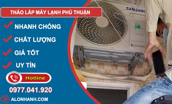 dịch vụ tháo lắp máy lạnh phú thuận