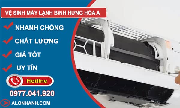 dịch vụ vệ sinh máy lạnh bình hưng hoà a